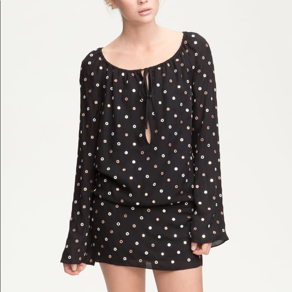 Haute Hippie Embellished Mirrored Dress